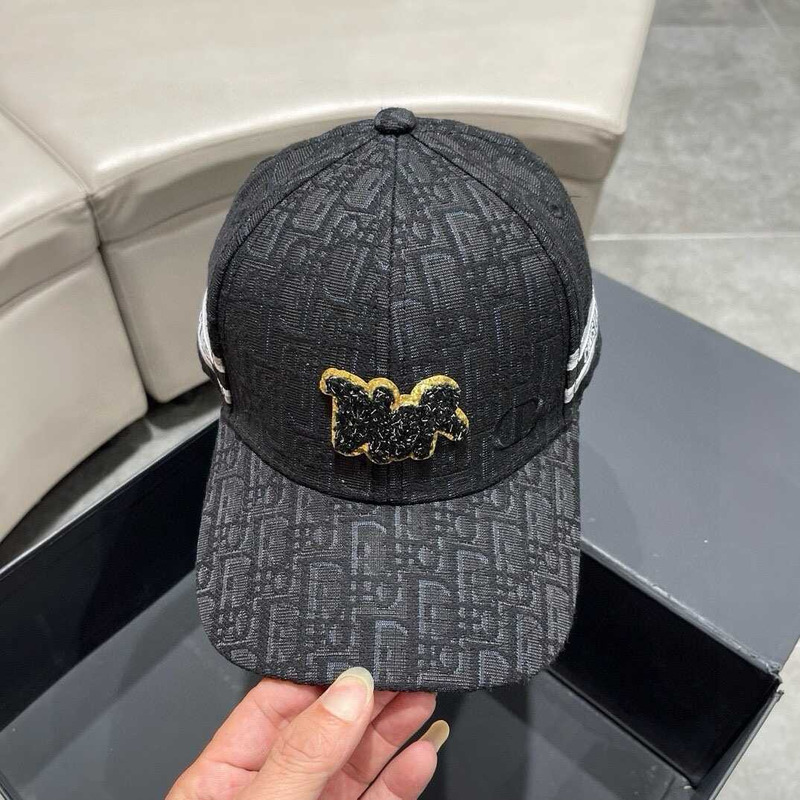 D*or logo oblique print cap