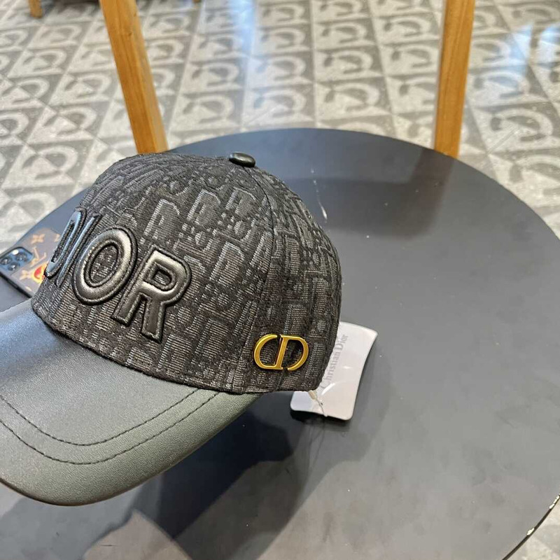 D*or logo oblique print cap