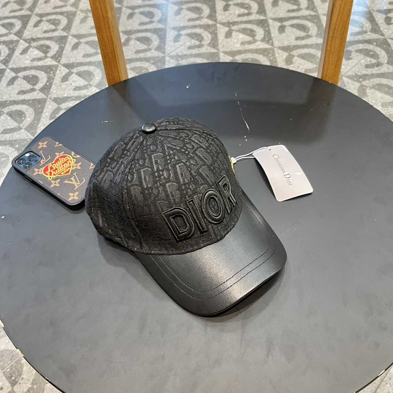 D*or logo oblique print cap