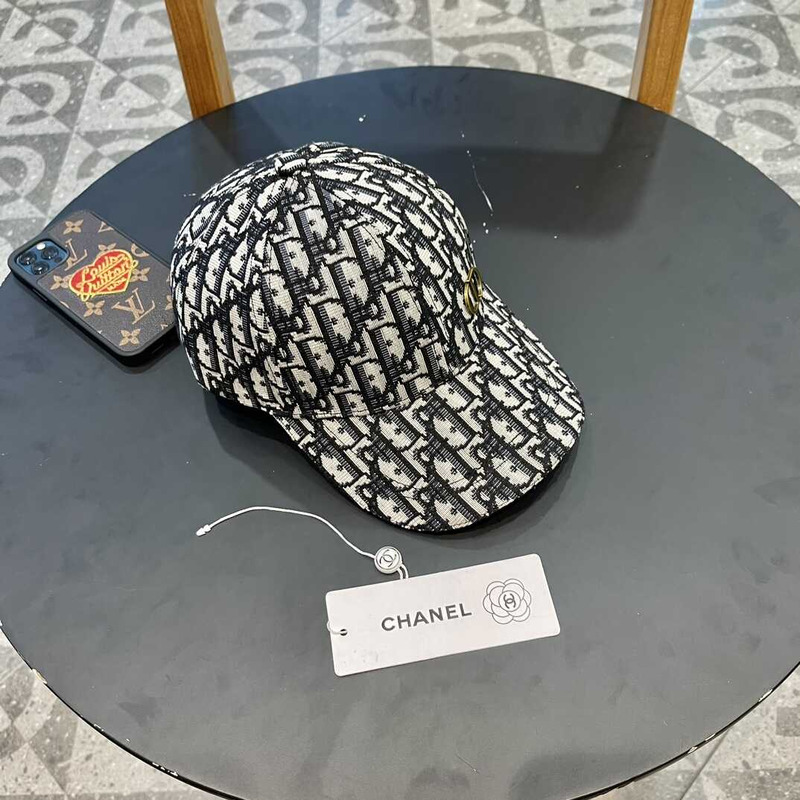 D*or logo oblique print cap