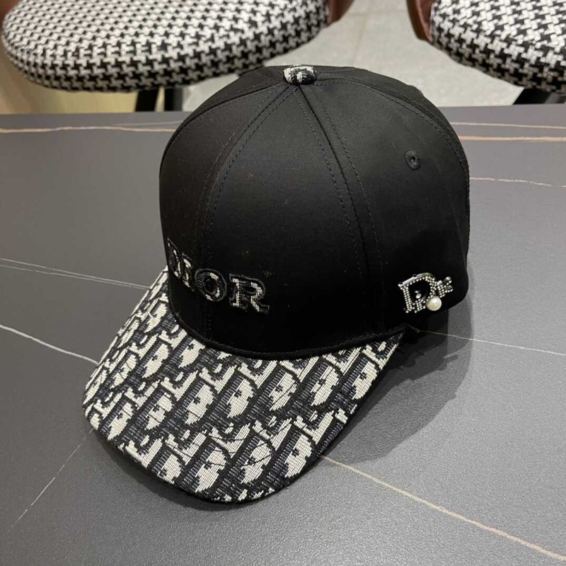 D*or logo oblique print cap