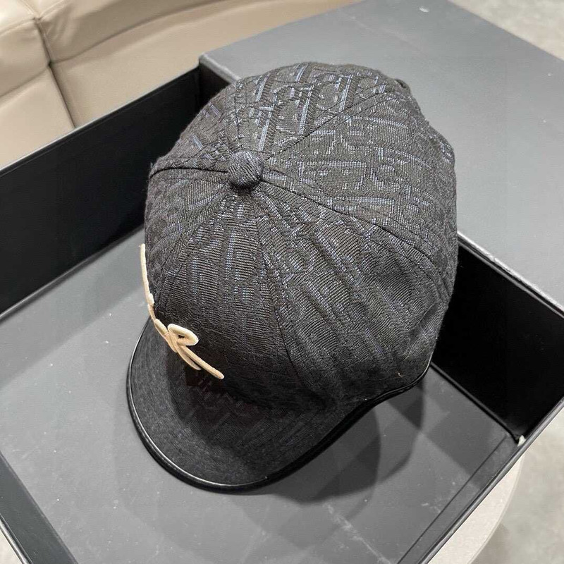D*or logo oblique print cap