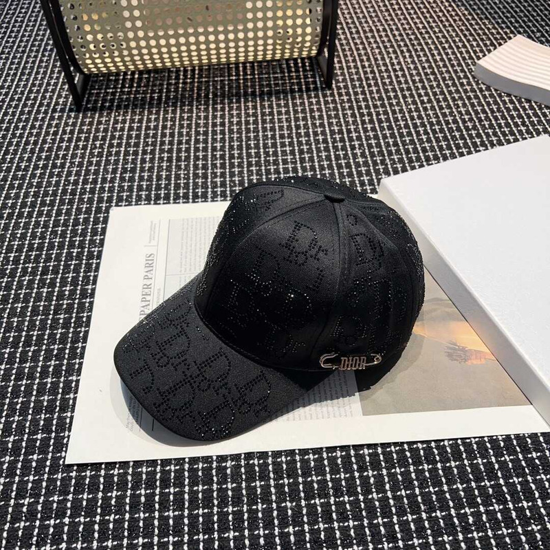 D*or logo oblique print cap