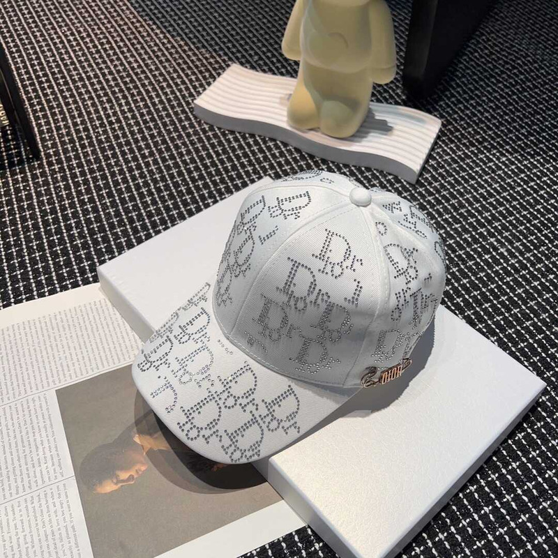 D*or logo oblique print cap