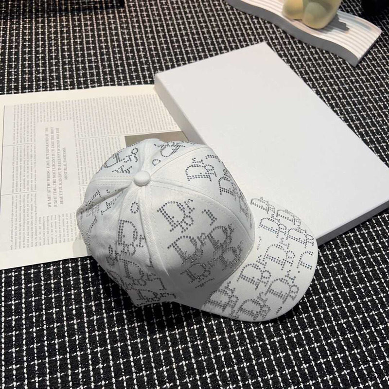 D*or logo oblique print cap