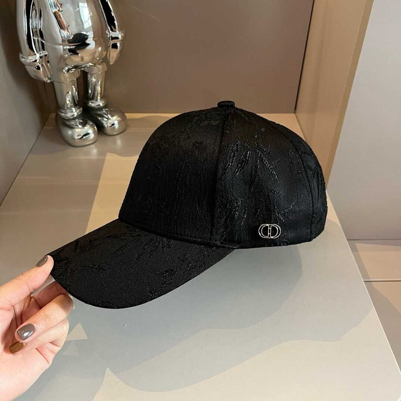 D*or oblique print cap in black