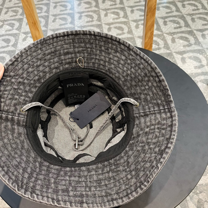 Pra*a denim bucket hat black