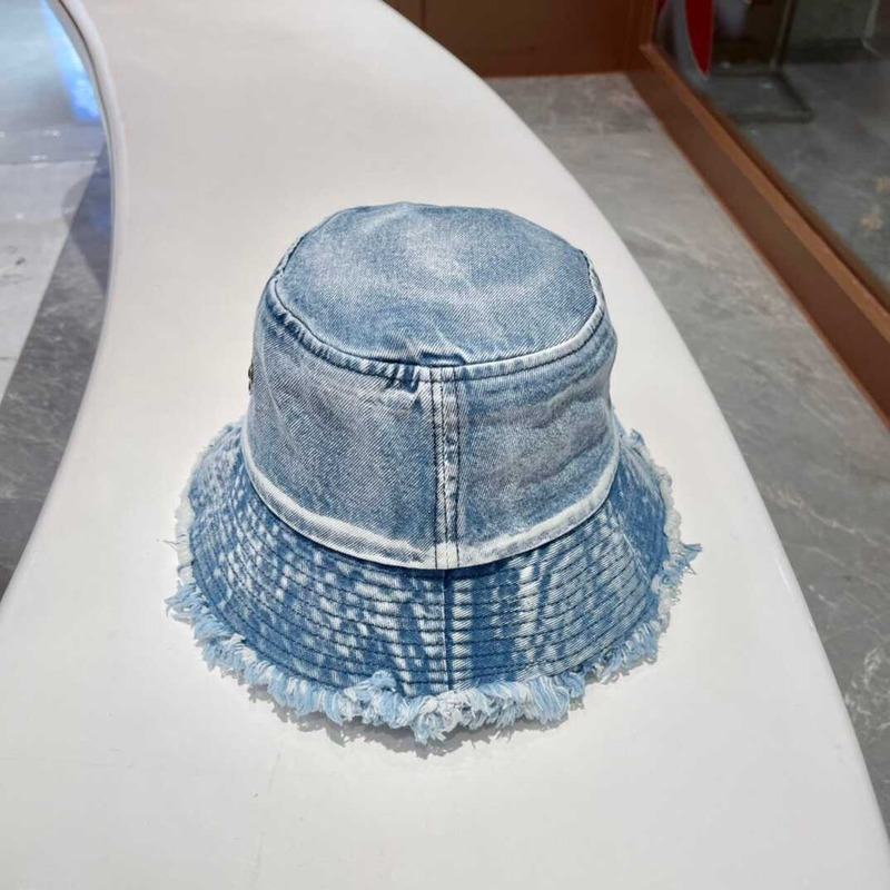 Pra*a denim bucket bag blue