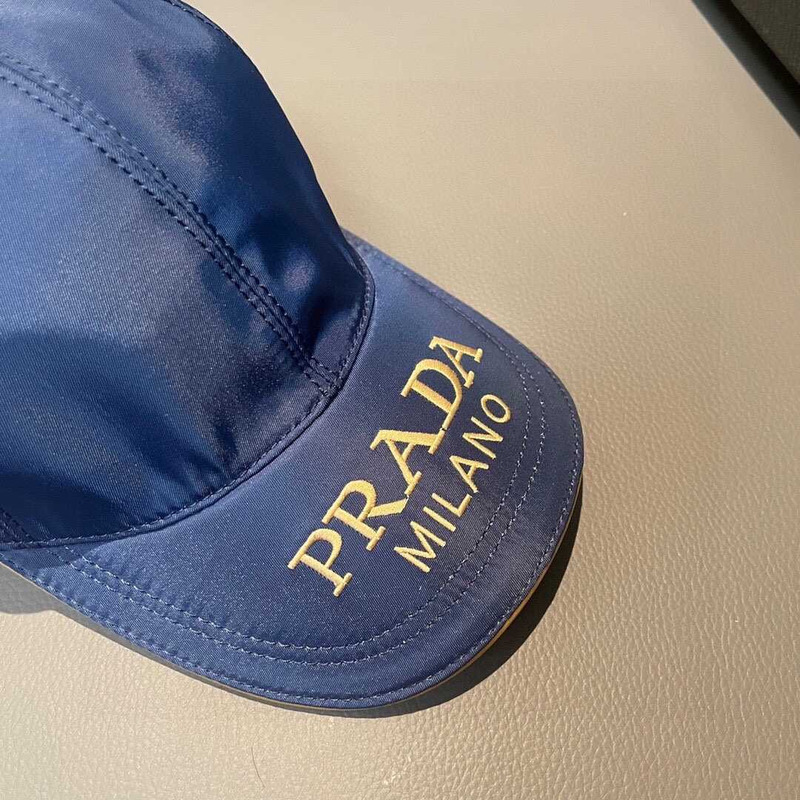 Pra*a re-nylon baseball cap blue