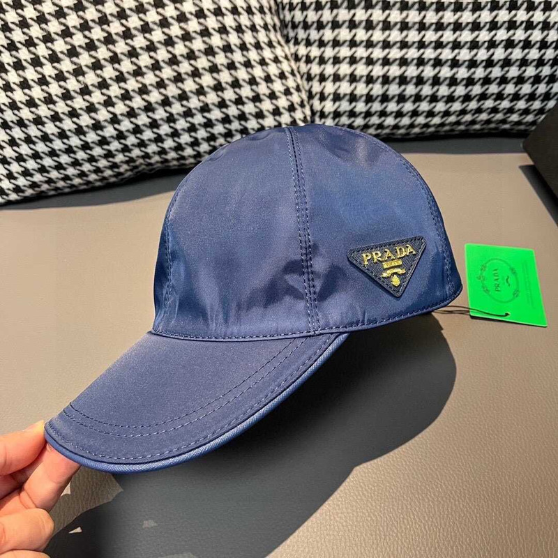 Pra*a re-nylon baseball cap blue