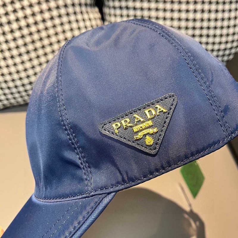 Pra*a re-nylon baseball cap blue