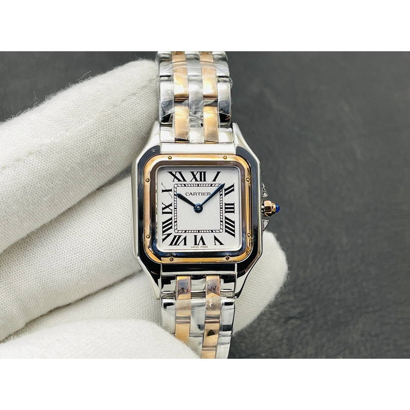 Cartier Panthère De Cartier Small 22mm White Dial Gold And Silver