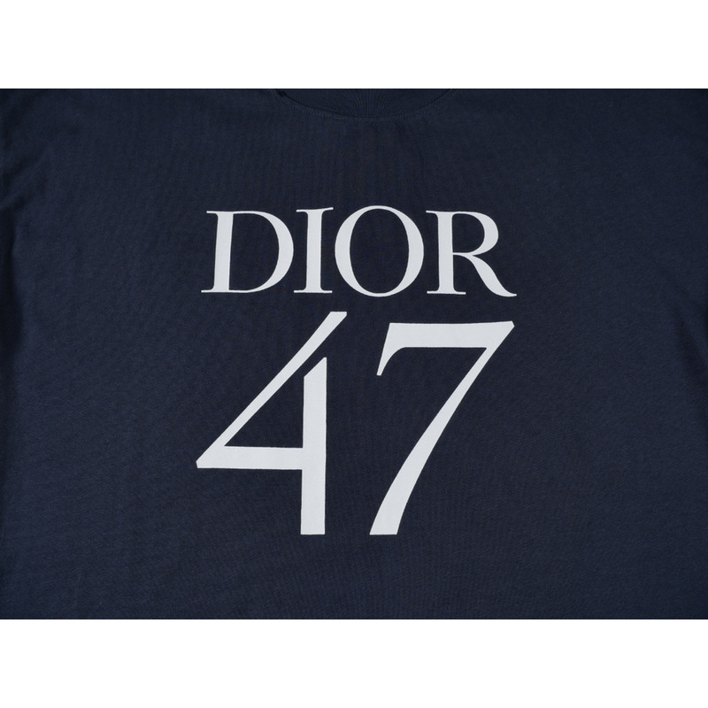 D*or navy blue slub cotton t shirt