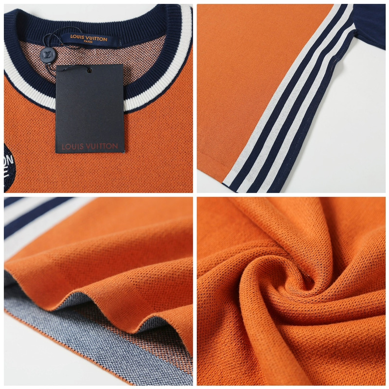 l**is V*t*n mens crew neck t-shirts orange