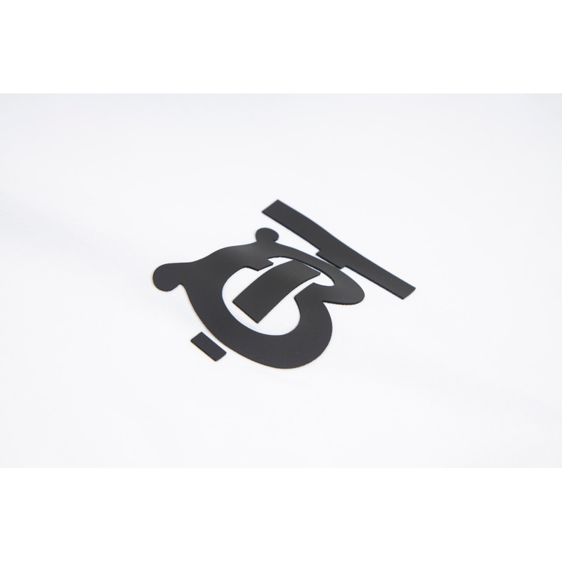 B**rry monogram motif white t shirt