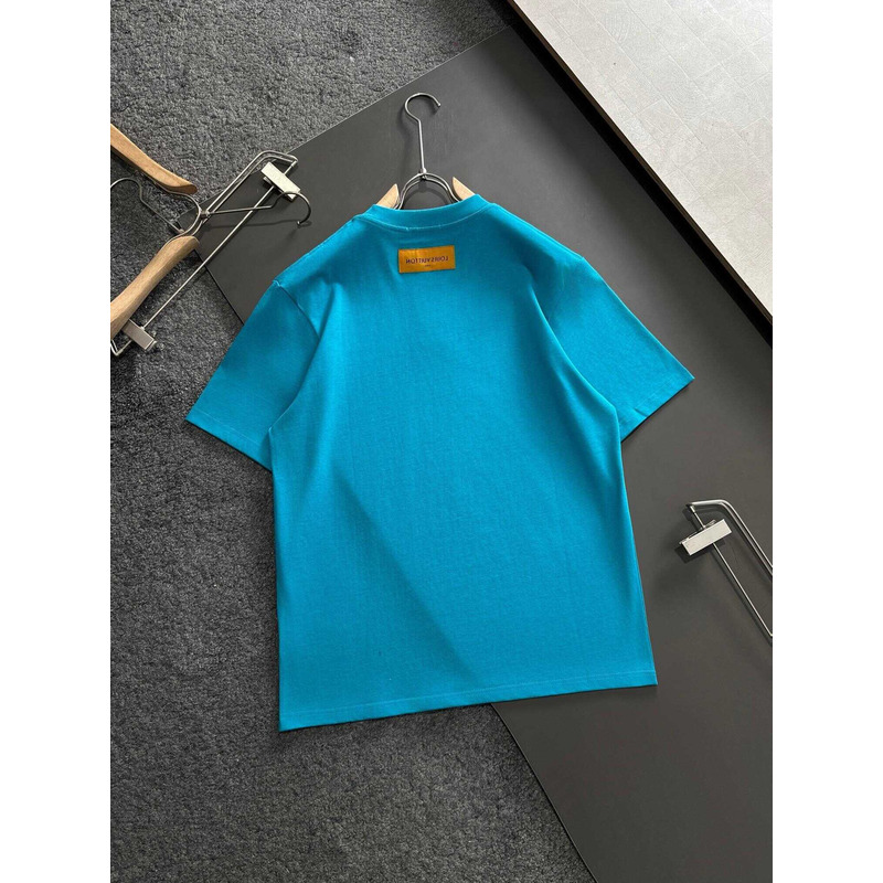 l**is V*t*n cotton t-shirt blue