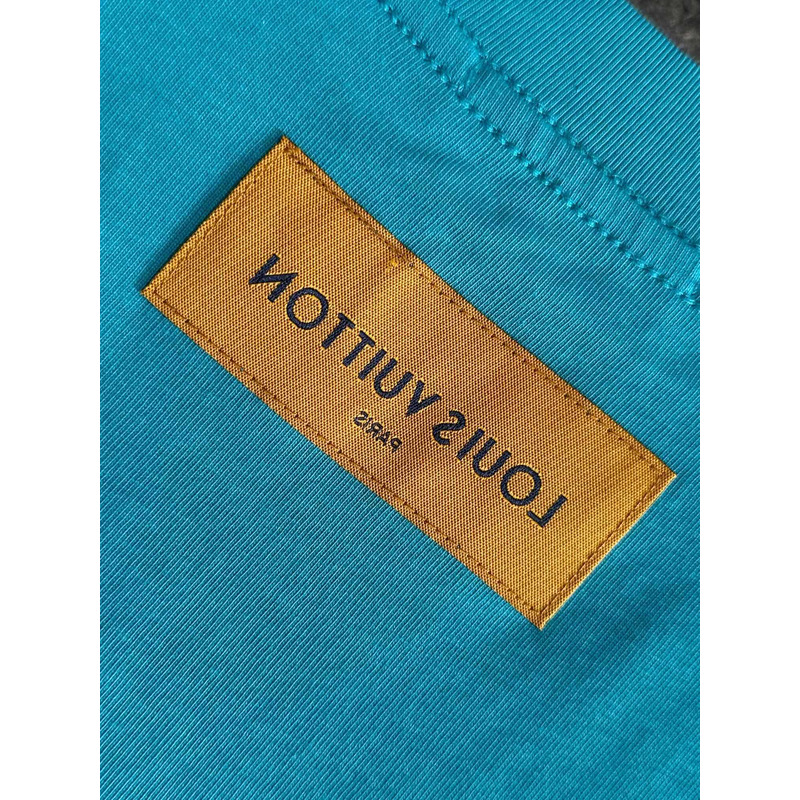 l**is V*t*n cotton t-shirt blue