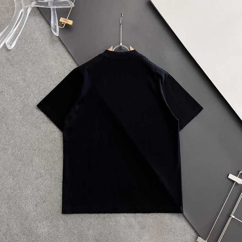 D*or print cotton t-shirt black