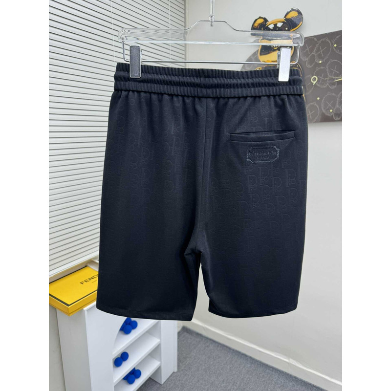 D*or drawstring design shorts in black