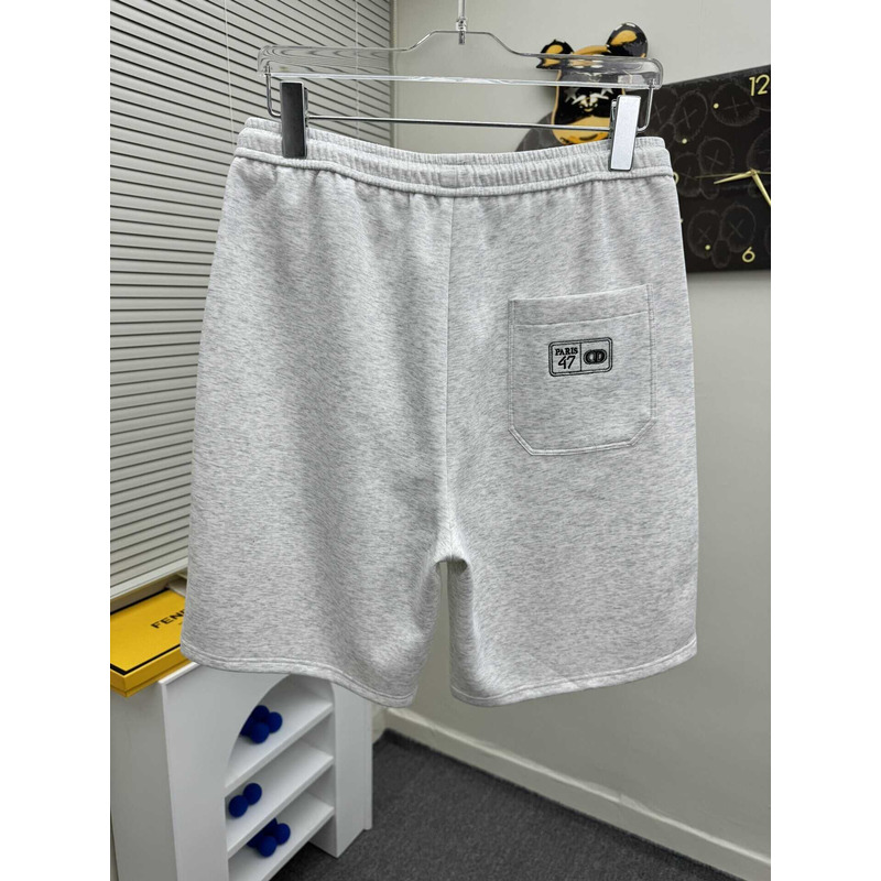 D*or logo-print shorts in grey