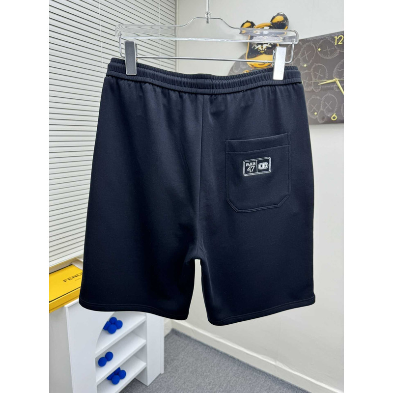 D*or logo-print shorts in dark blue