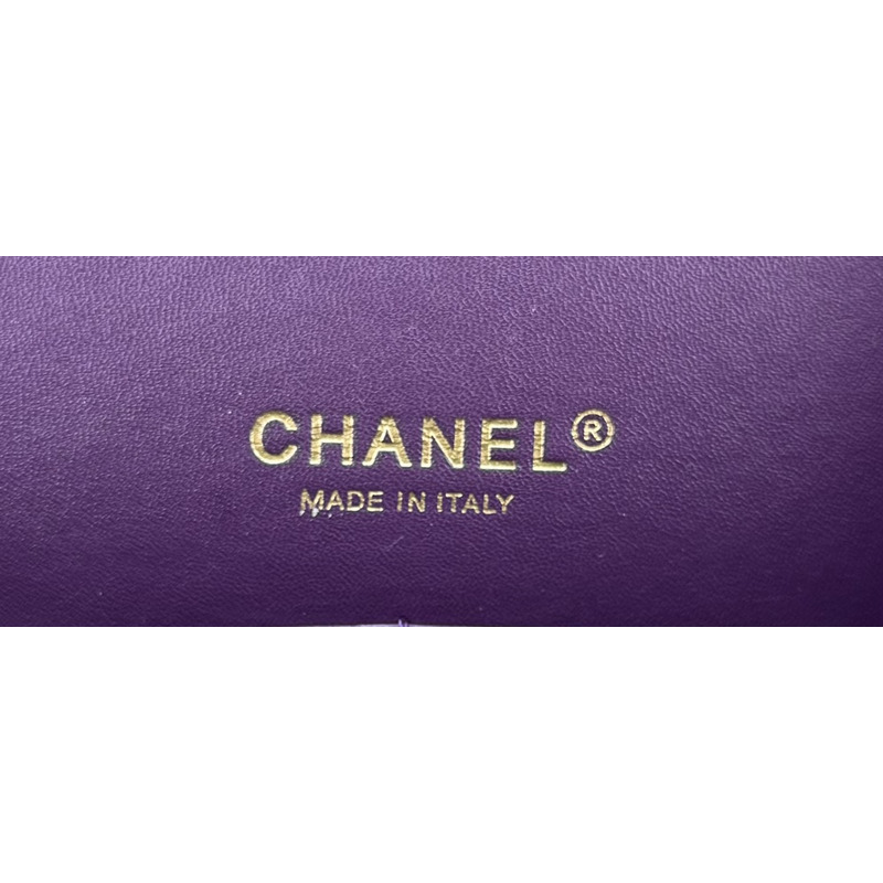 Ch*el classic flap bag purple