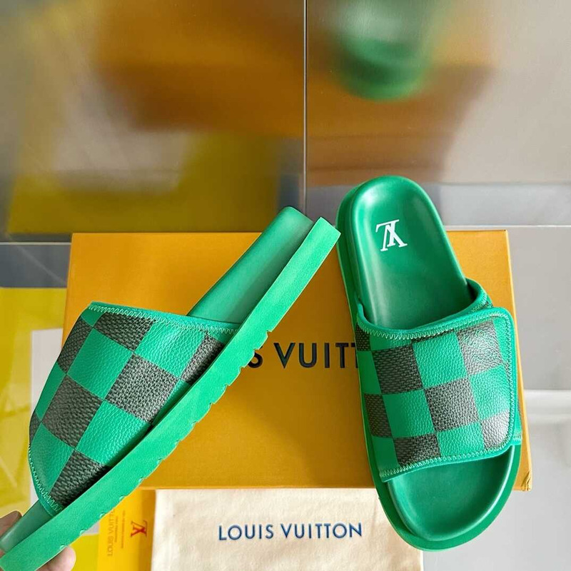 l**is V*t*n miami mule slides in green