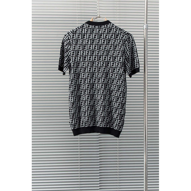 F**di black ff wool shirt