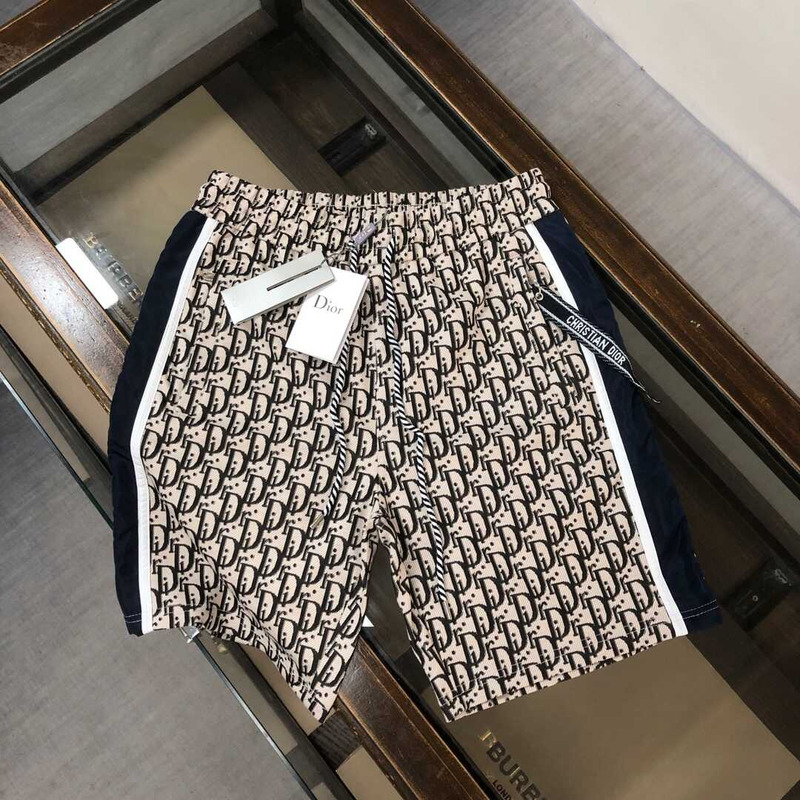D*or oblique cotton shorts beige