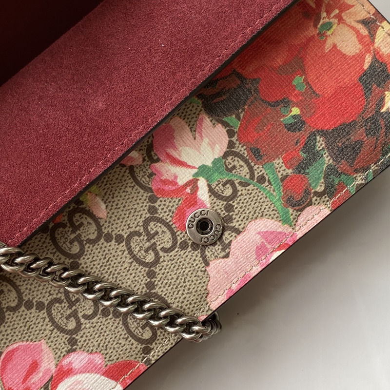 g*u*i brown canvas S*per mini gg S*p*e blooms dionysus crossbody bag