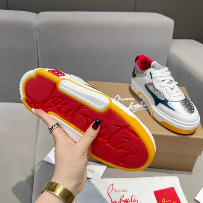 Ch**an louboutin astroloubi lace-up sneakers multicolor