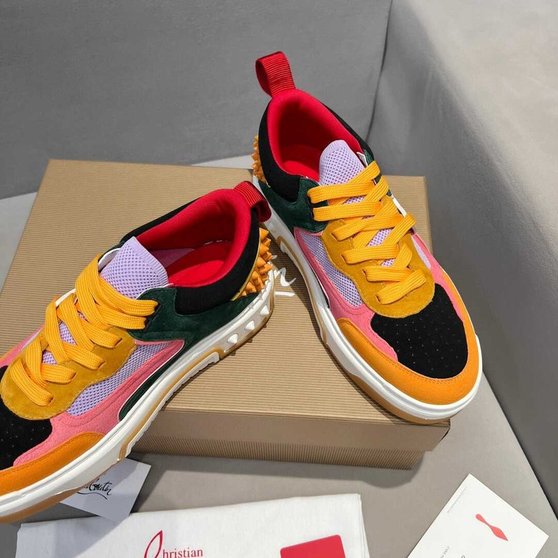 Ch**an louboutin astroloubi lace-up sneakers multicolor
