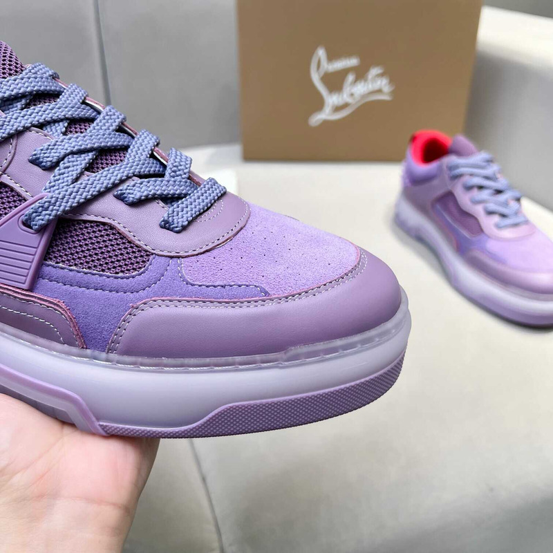 Ch**an louboutin astroloubi lace-up sneakers purple