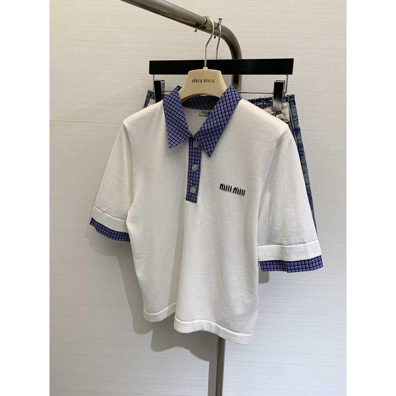 Miu Miu Polo Shirt White