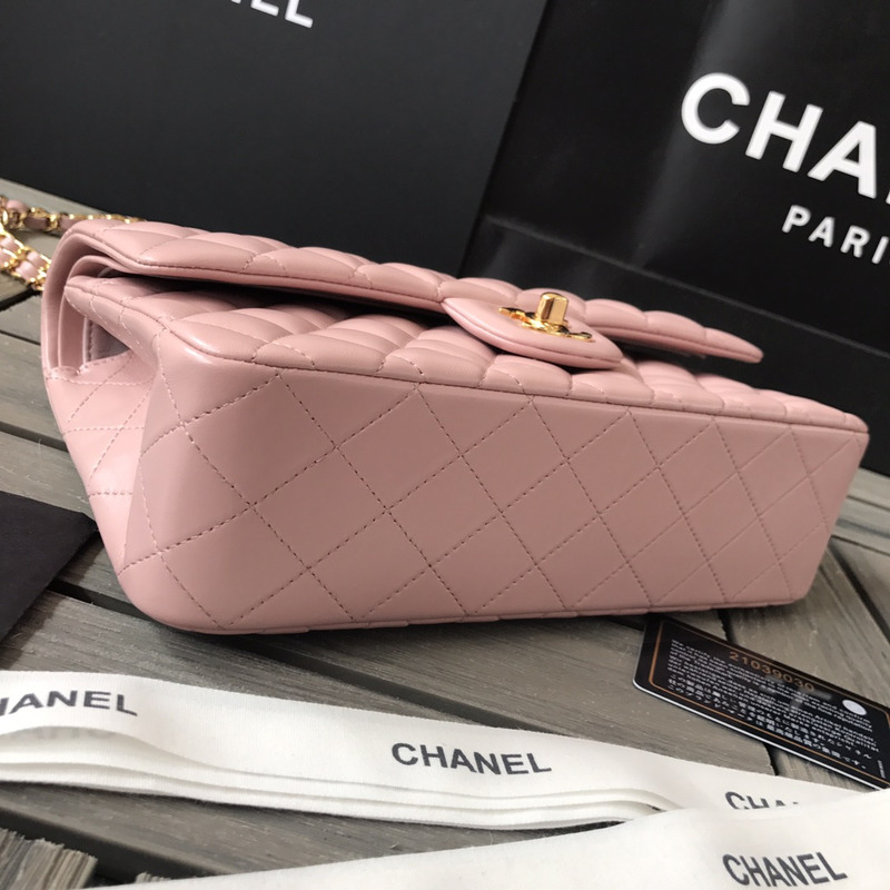 Ch*el classic flap shoulder bag pink