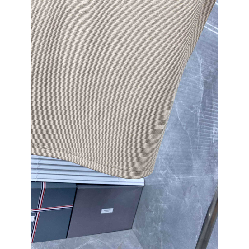 Thom Browne Cotton T-Shirt Beige
