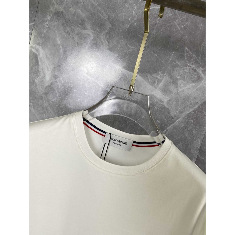 Thom Browne Puppy Embossing T-shirt Cotton White