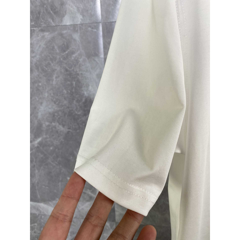 Thom Browne Puppy Embossing T-shirt Cotton White