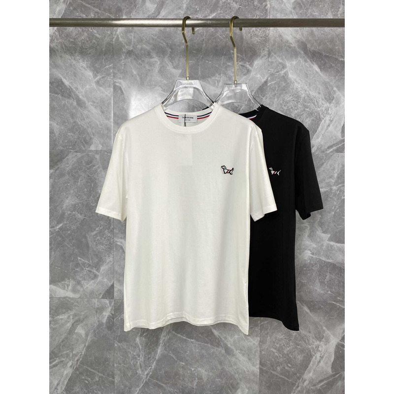 Thom Browne Puppy Embossing T-shirt Cotton White