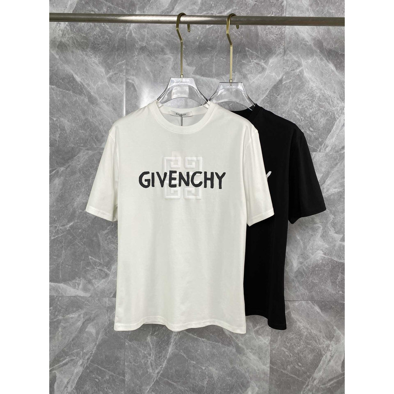 Givenchy Archetype T-shirt In Beige/White Cotton