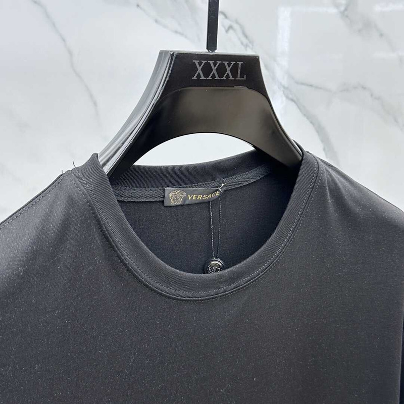 Versace Medusa Logo Cotton T-Shirt Black