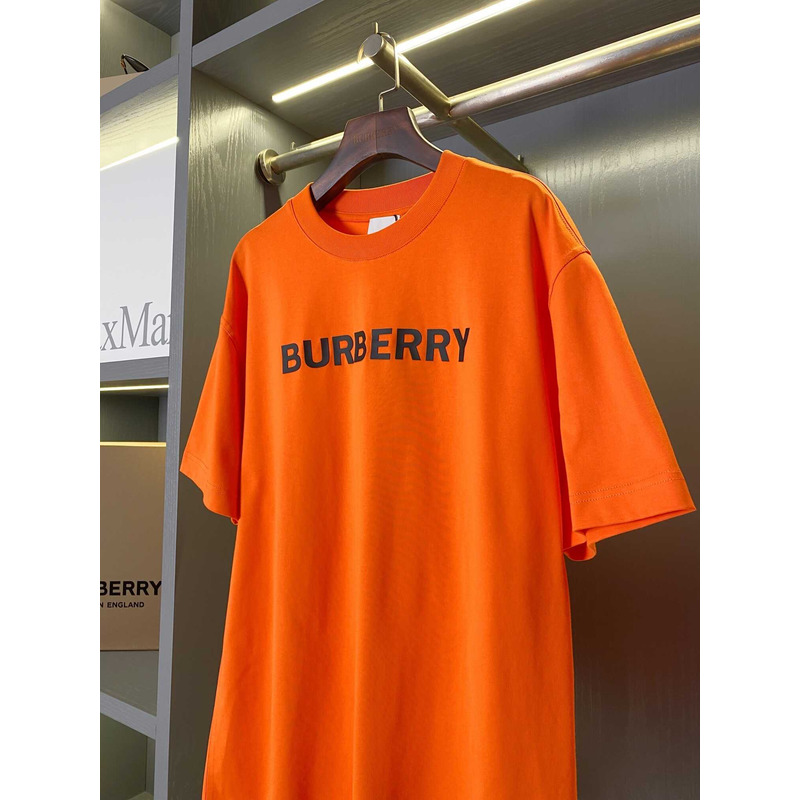 B**rry logo cotton t shirt orange