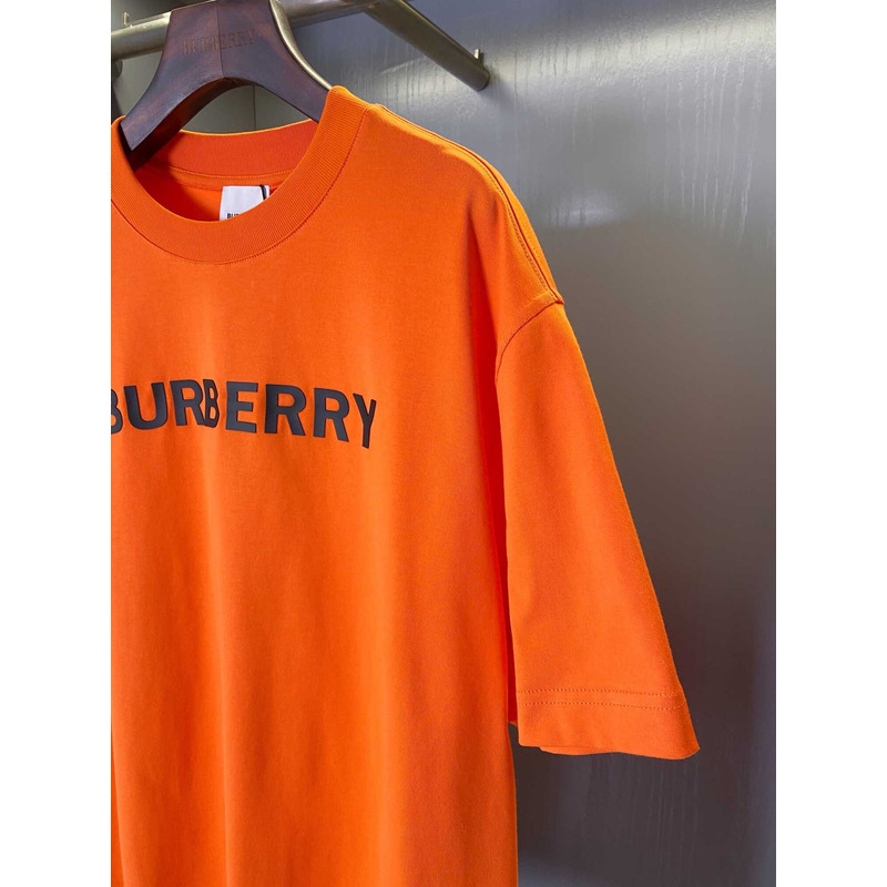 B**rry logo cotton t shirt orange