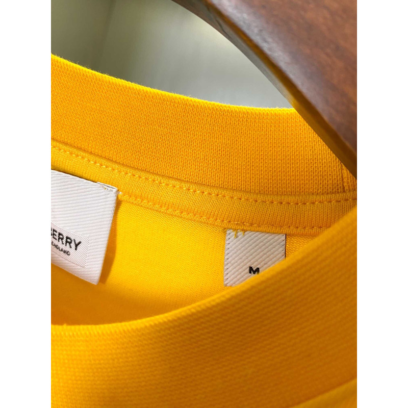 B**rry logo cotton t-shirt yellow