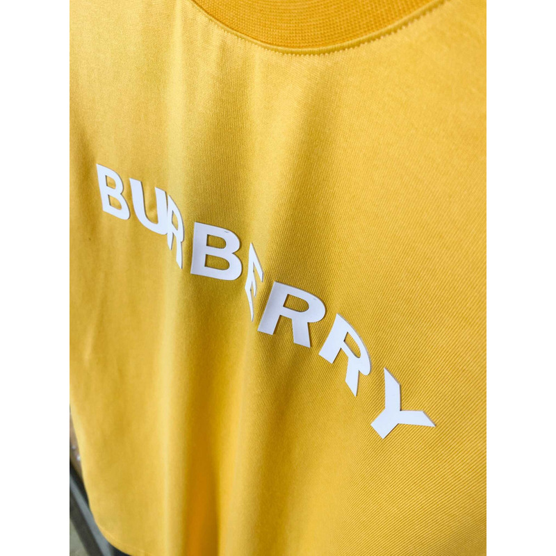 B**rry logo cotton t-shirt yellow