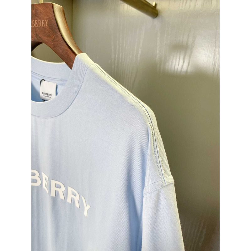 B**rry logo cotton t-shirt blue