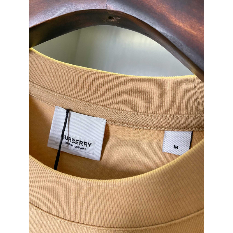 B**rry logo cotton t-shirt camel
