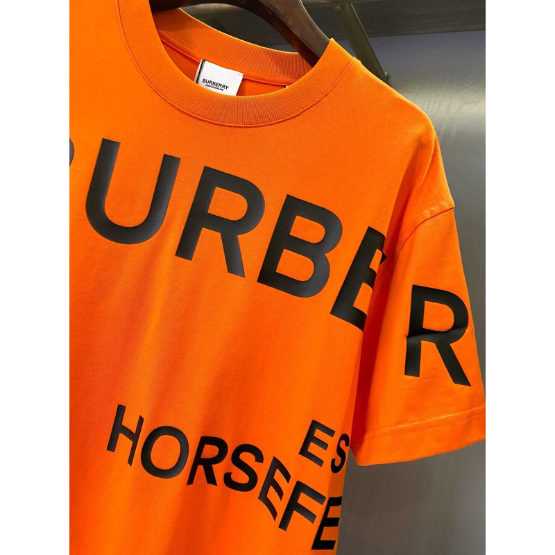 B**rry logo printed cotton t-shirt orange