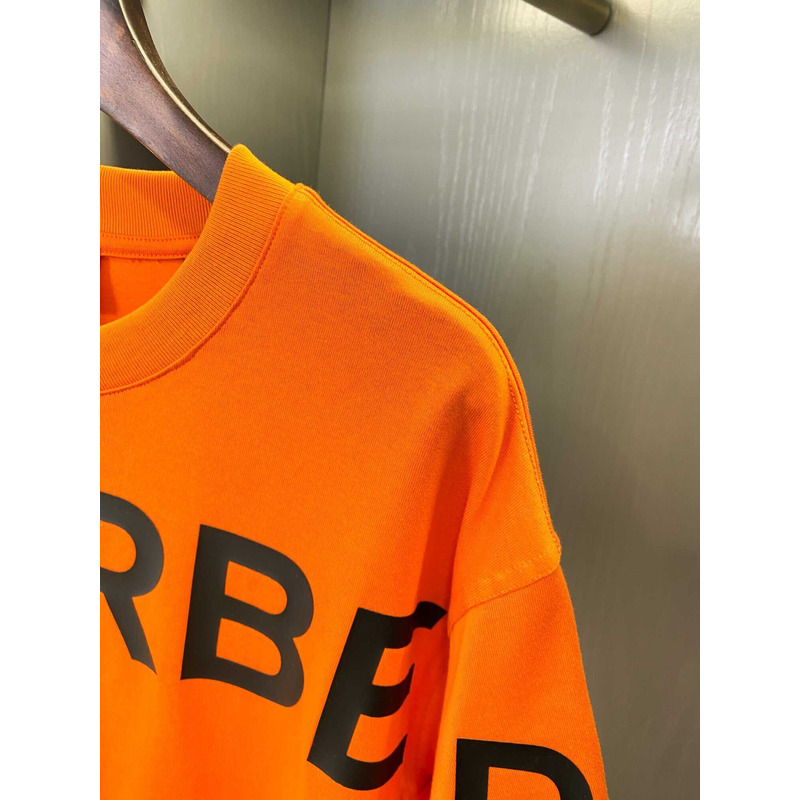 B**rry logo printed cotton t-shirt orange