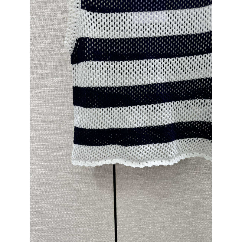 D*or logo knitwear tank top black